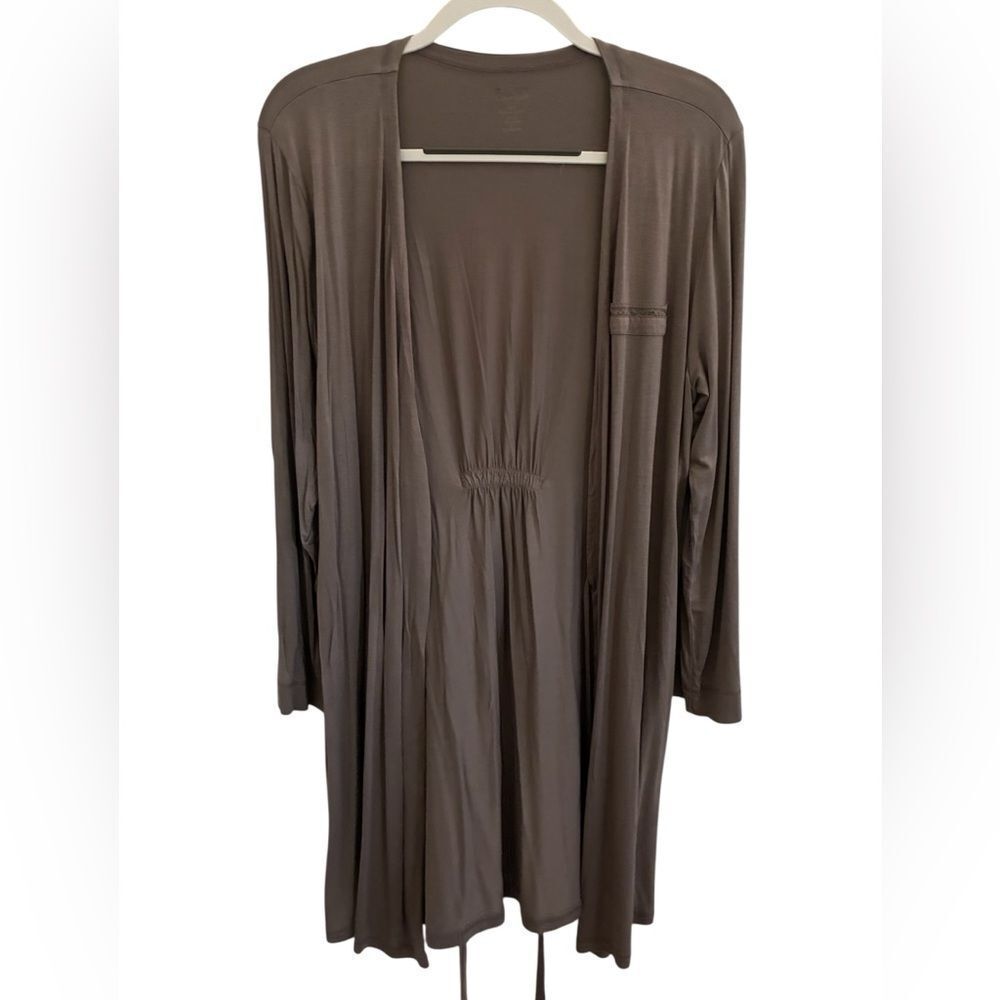 Calvin Klein Taupe Long Sleeve Robe Woman’s Size M/L